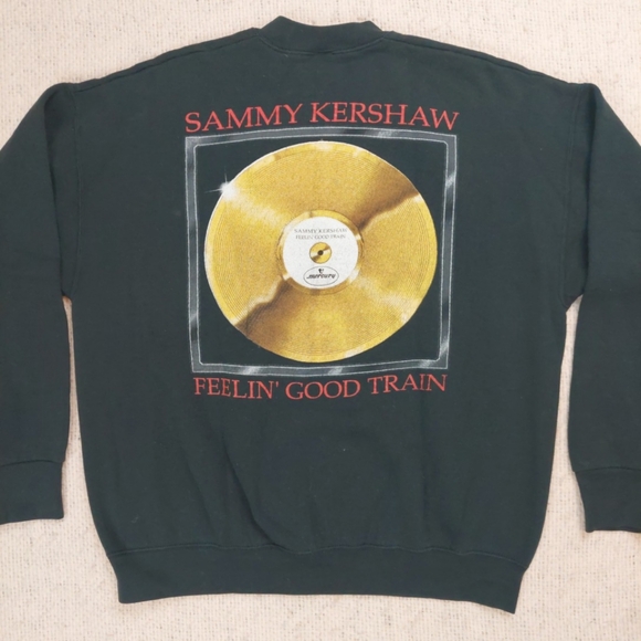 VTG 90s Sammy Kershaw Sweatshirt XL USA Made 50/50 Tour Crewneck 1994 Country - Picture 5 of 13